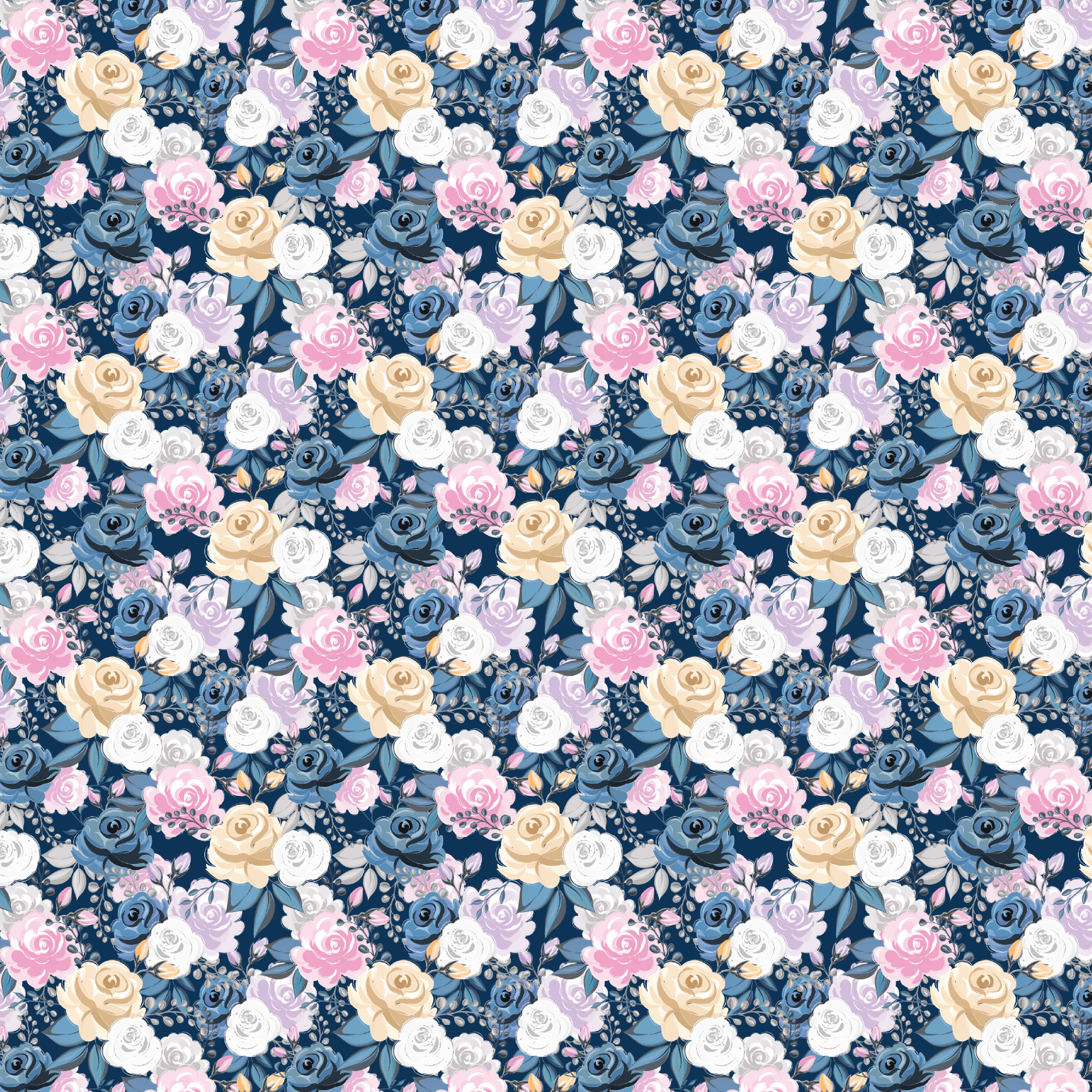 Midsummer Night Rose Pattern Acrylic Sheets - CMB Pattern Acrylic